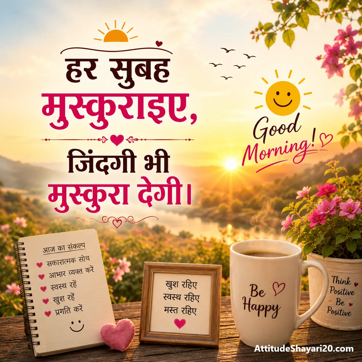 सकारात्मक सोच वाली गुड मॉर्निंग शायरी