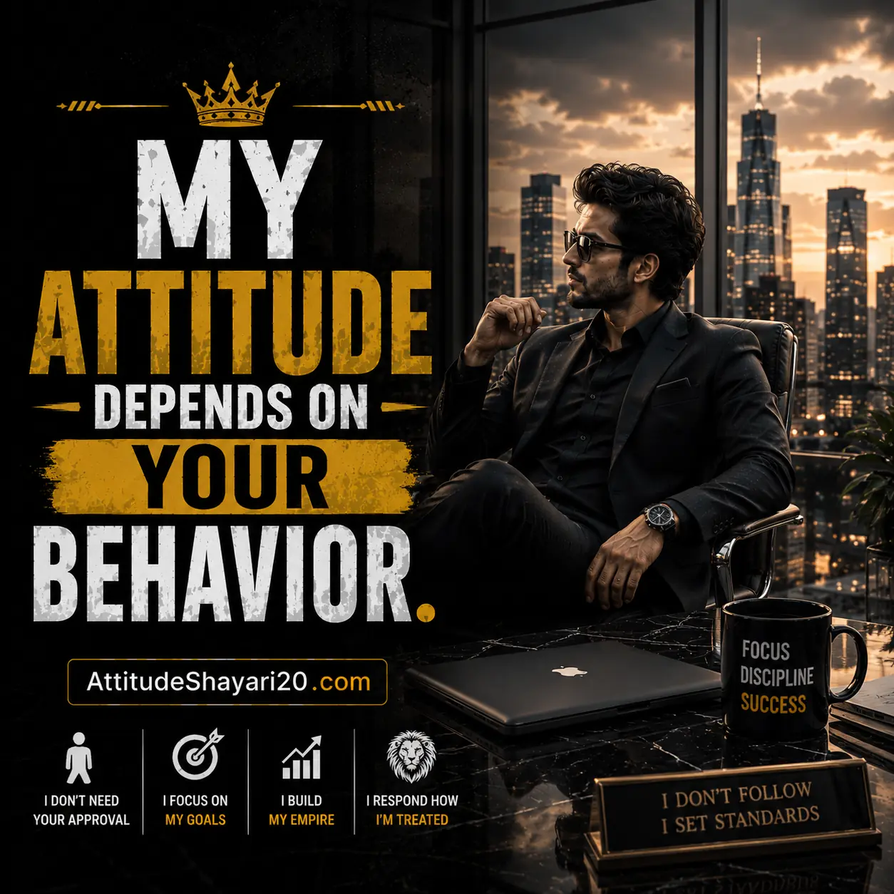 Instagram 1 Line Attitude Shayari in English | Best Attitude Status