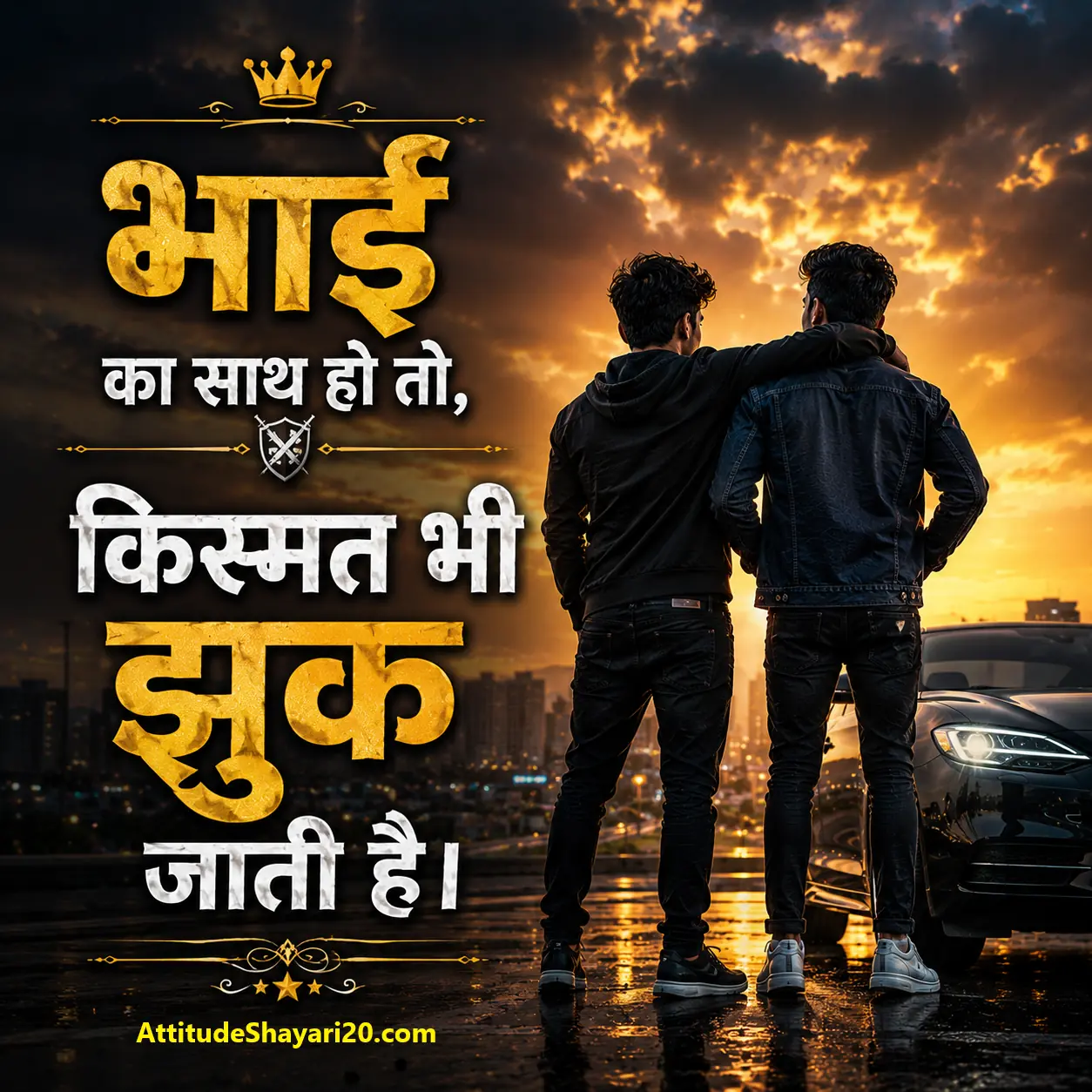 Attitude Bhai Bhai Shayari
