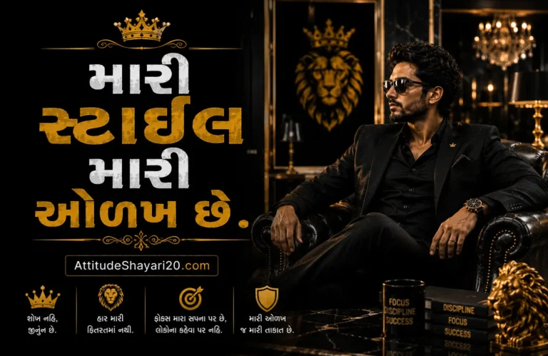 Best Attitude Shayari Gujarati | ગુજરાતી એટિટ્યુડ શાયરી