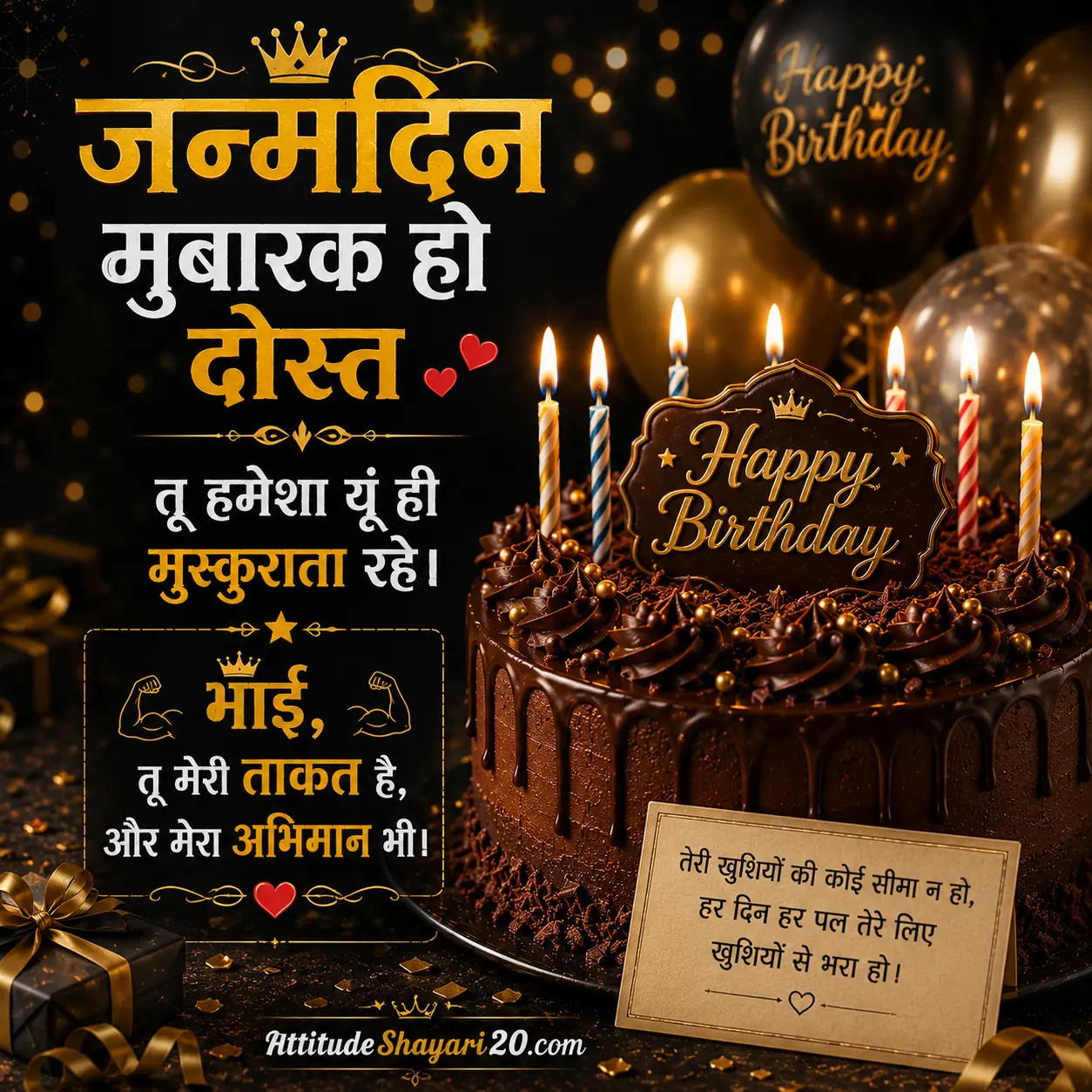Bhai ke liye birthday shayari