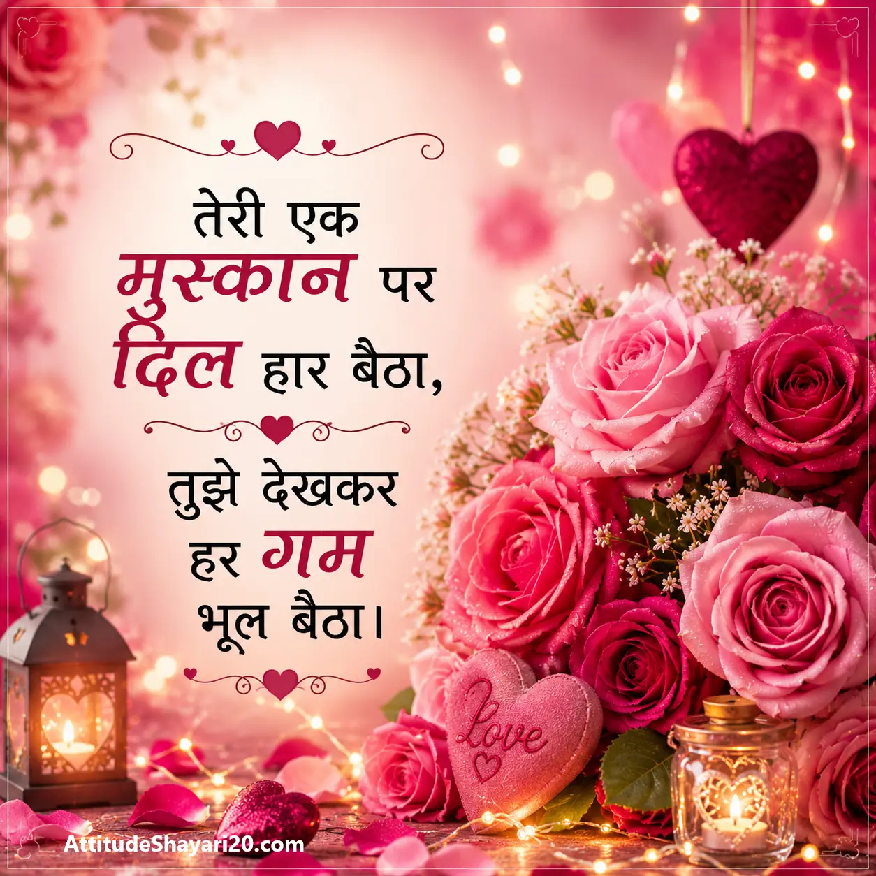 Cute Love Shayari 😘 2 Line