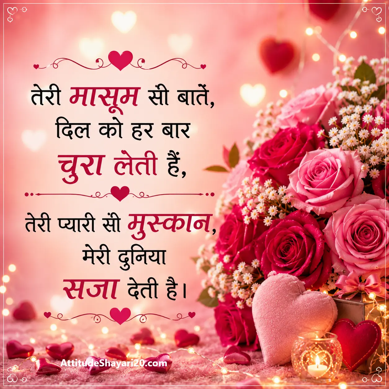 Cute Love Shayari 😘 2 Line