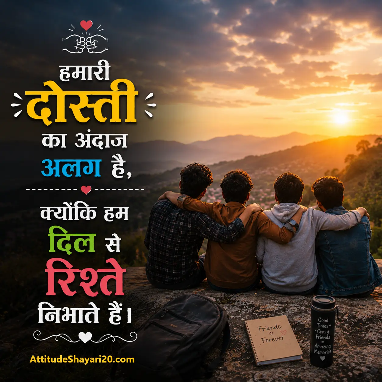 Dosti Attitude Shayari