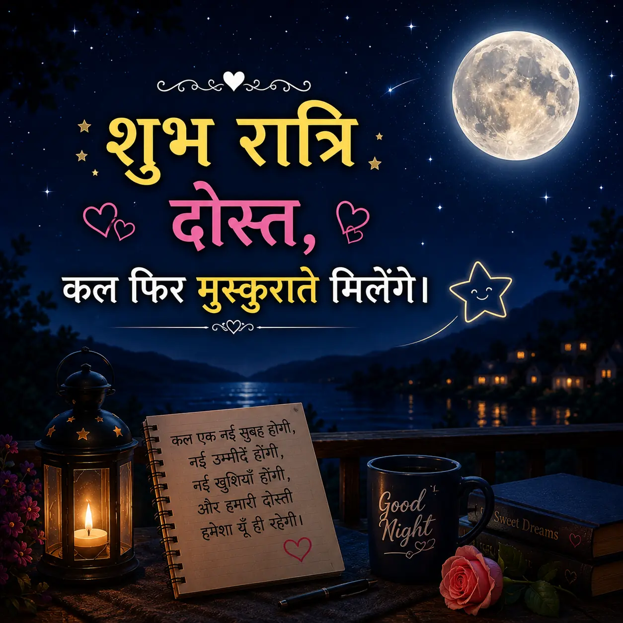Doston ke liye good night shayari