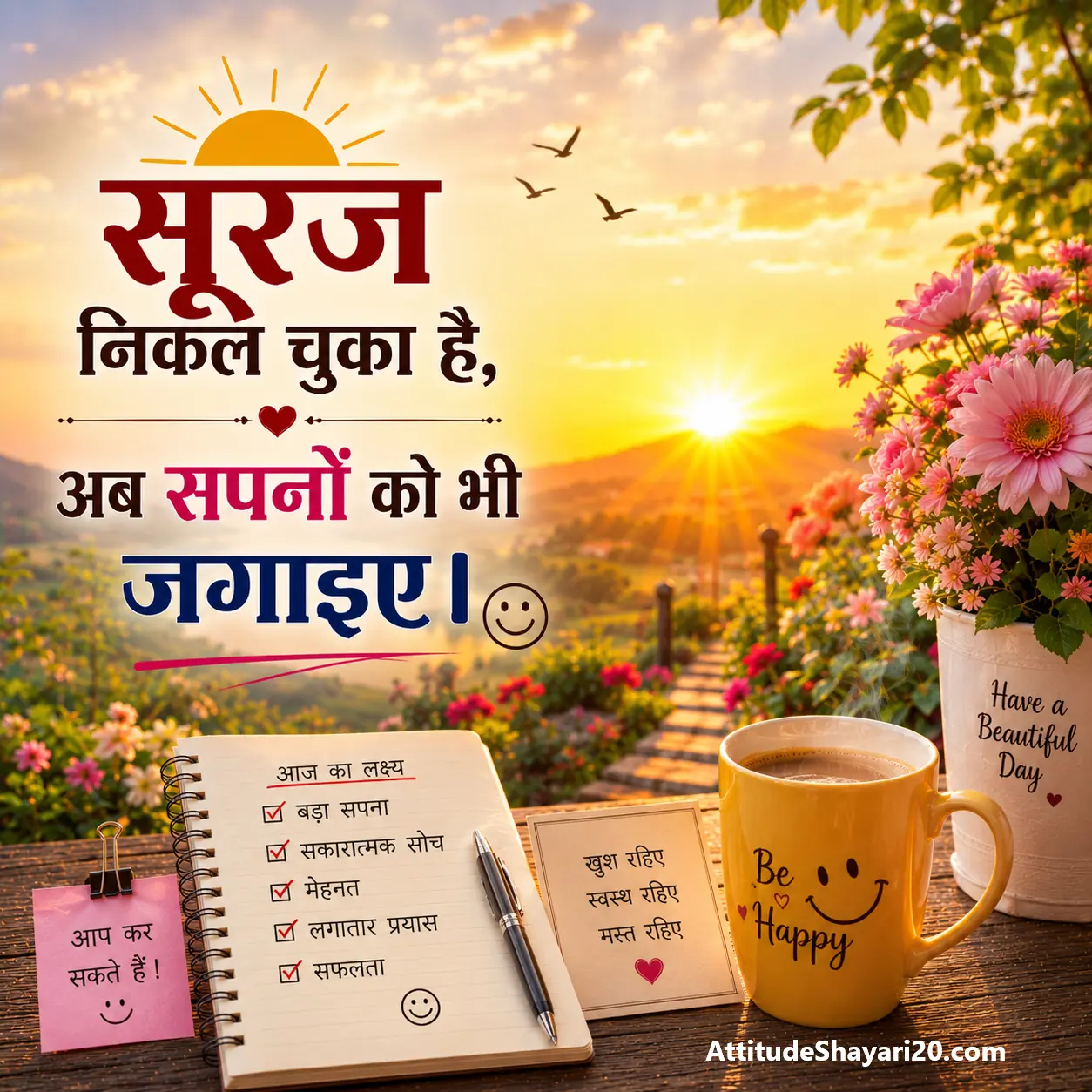 Good morning whatsapp about status shayari