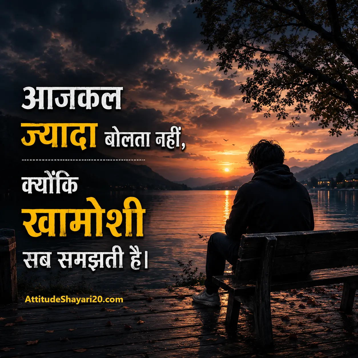 Khamoshi ki mood off shayari