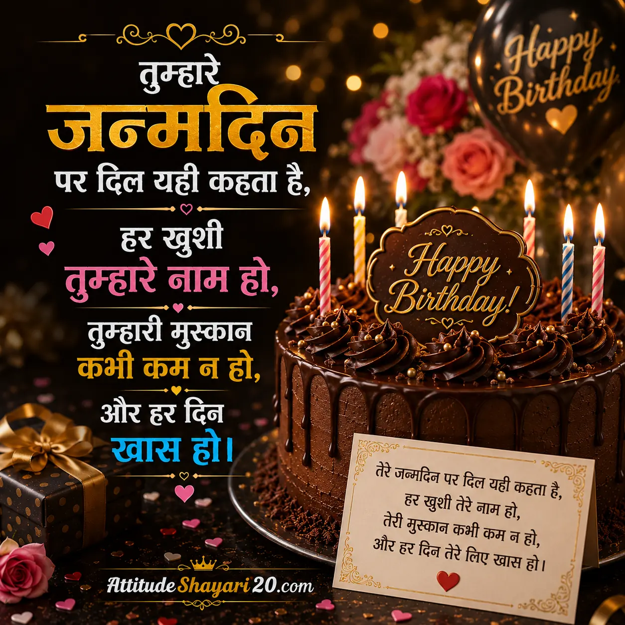 Love birthday shayari