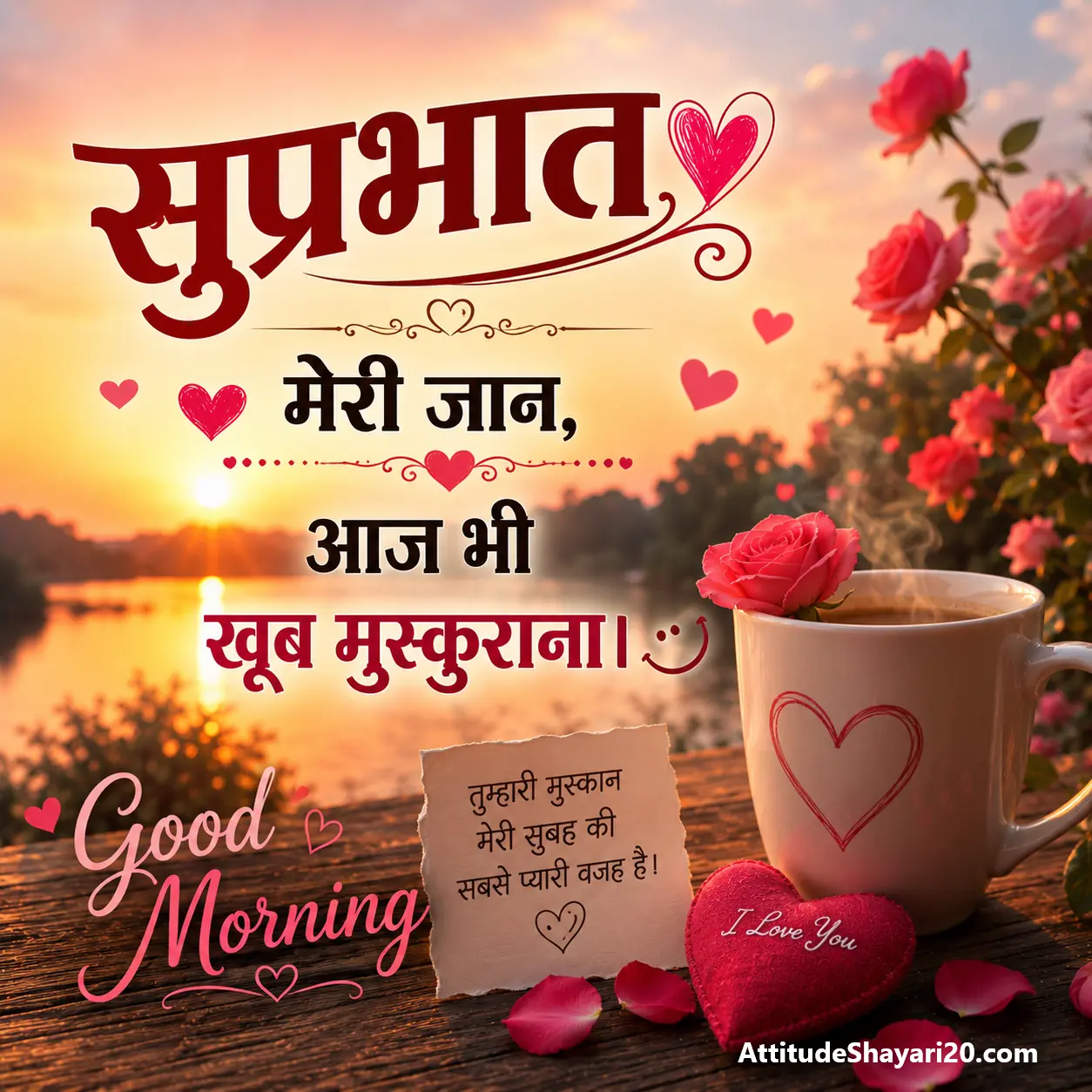 Pyar bhari good morning shayari