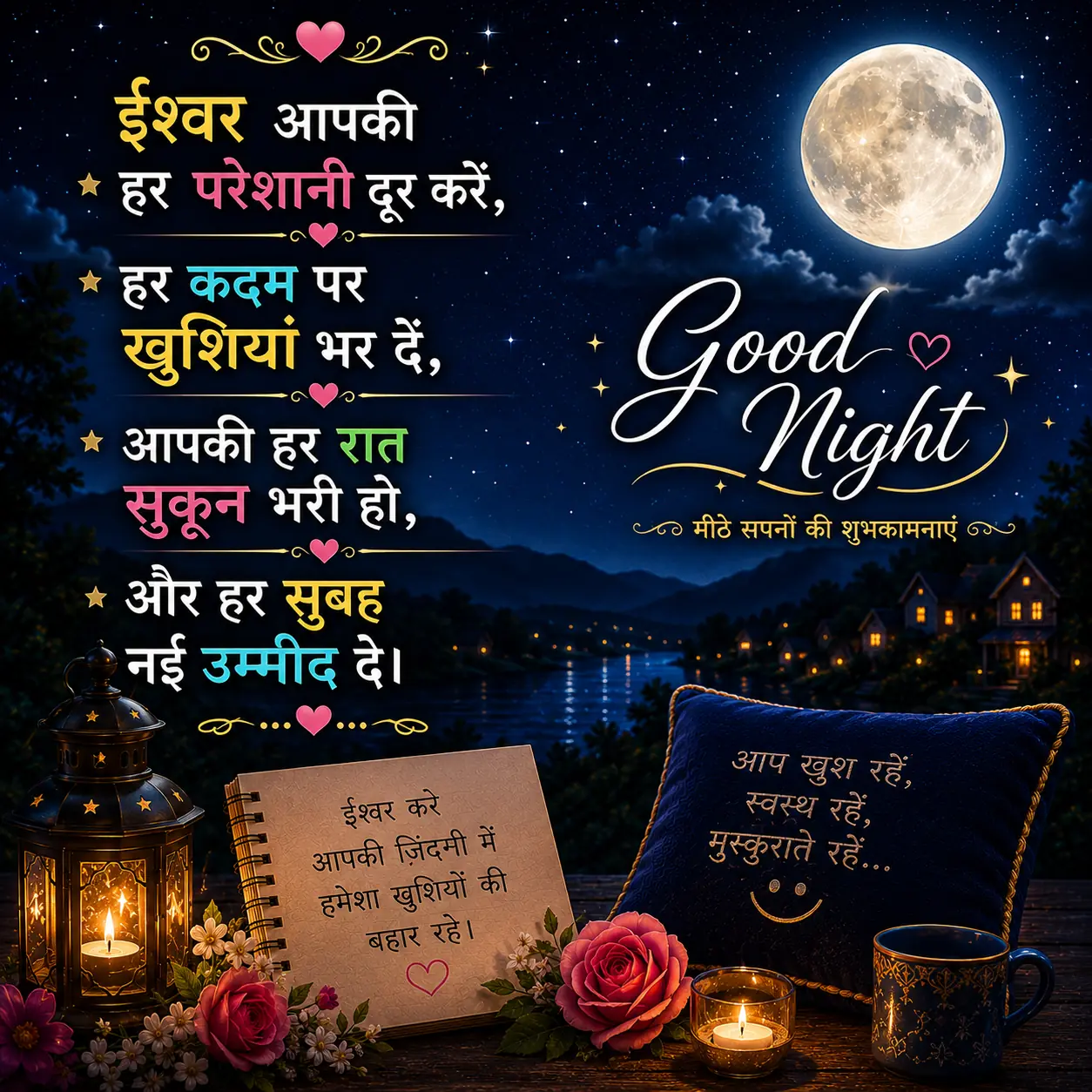 bhagwan ki dua wali good night shayari