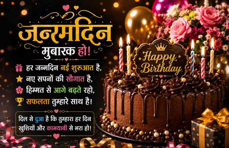 Best Birthday Shayari in Hindi | जन्मदिन शायरी और शुभकामनाएं