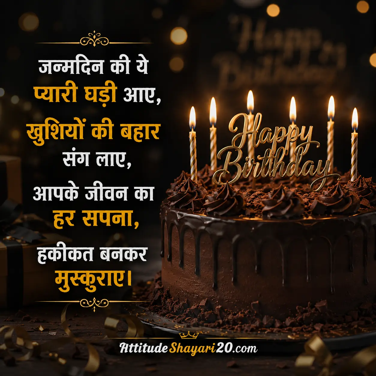दिल से जन्मदिन की शुभकामना शायरी