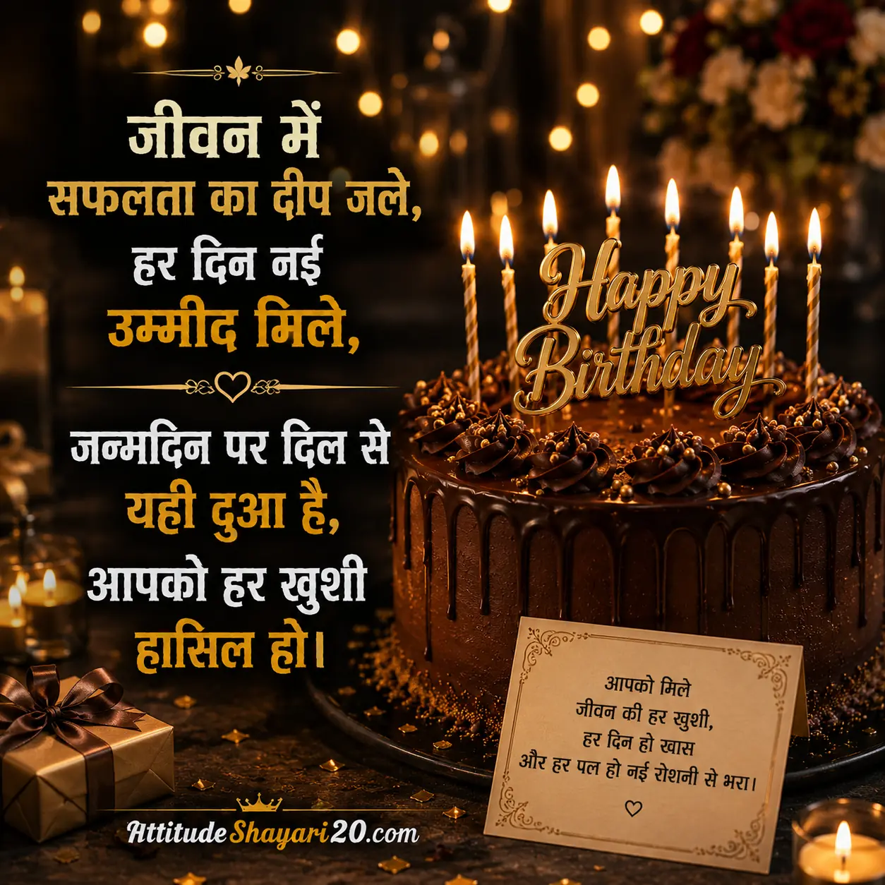 दिल से जन्मदिन की शुभकामना शायरी