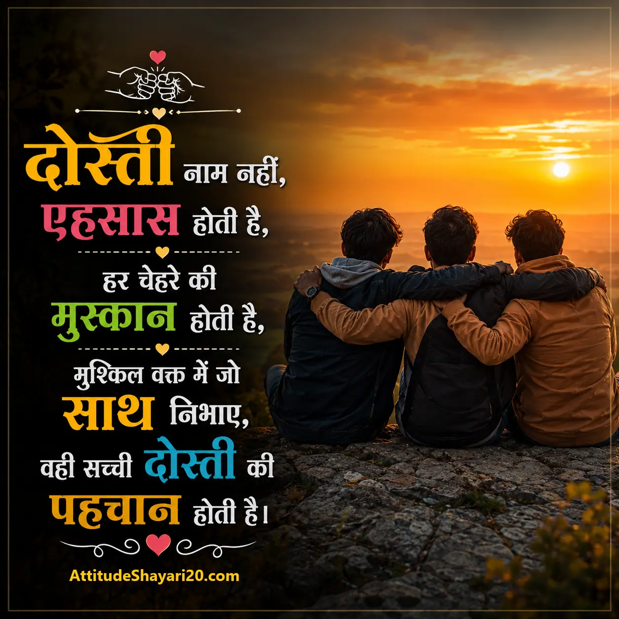 Dosti status shayari