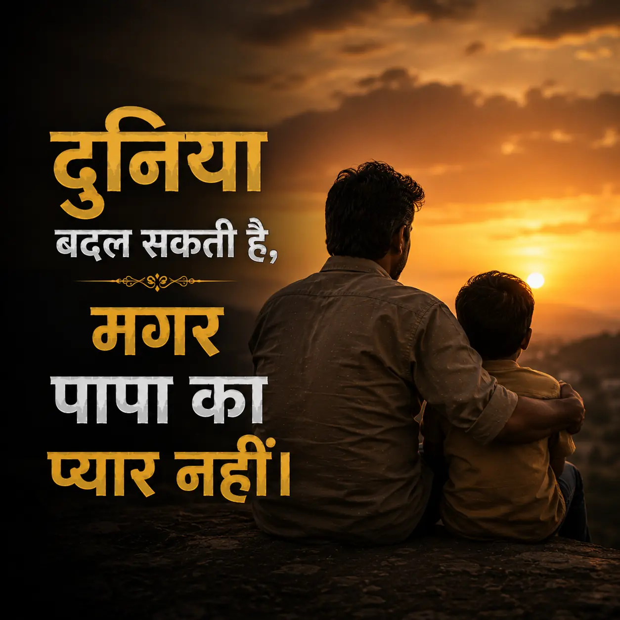 Best Father's Shayari in Hindi | papa ke liye do line shayari