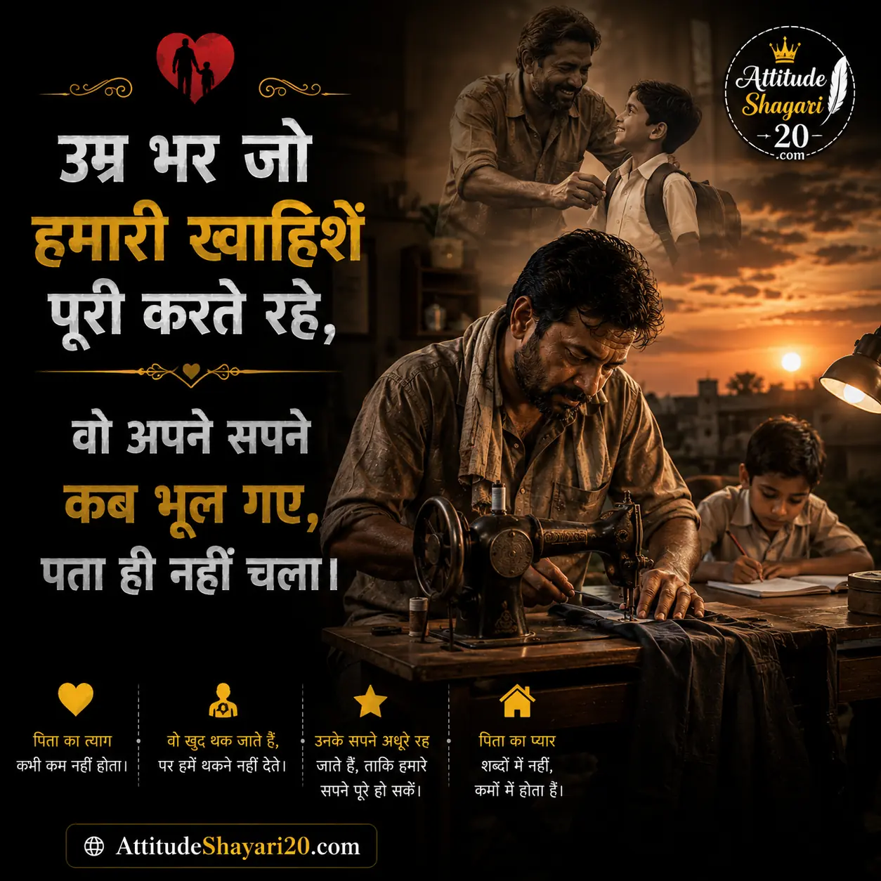 papa shayari