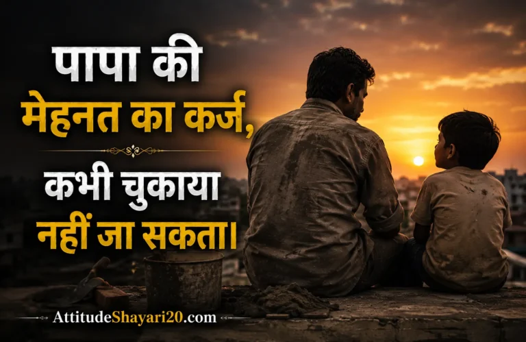 Best Father's Shayari in Hindi | papa ke liye do line shayari