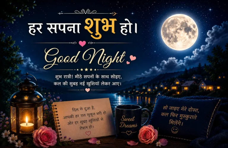 Best Good Night Shayari in Hindi | गुड नाइट शायरी और शुभ रात्रि