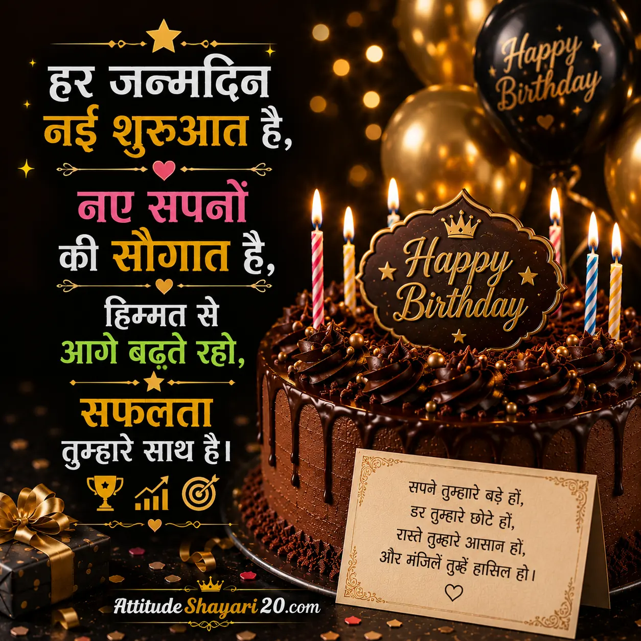 motivational birthday shayari
