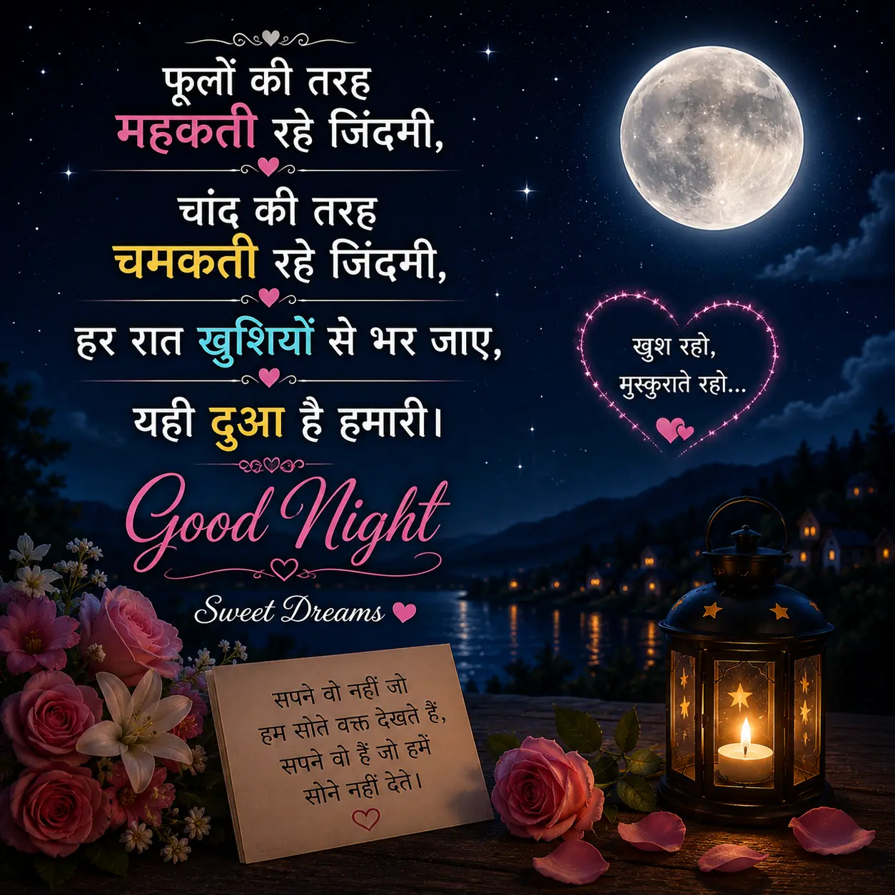 pyari shubh ratri shayari